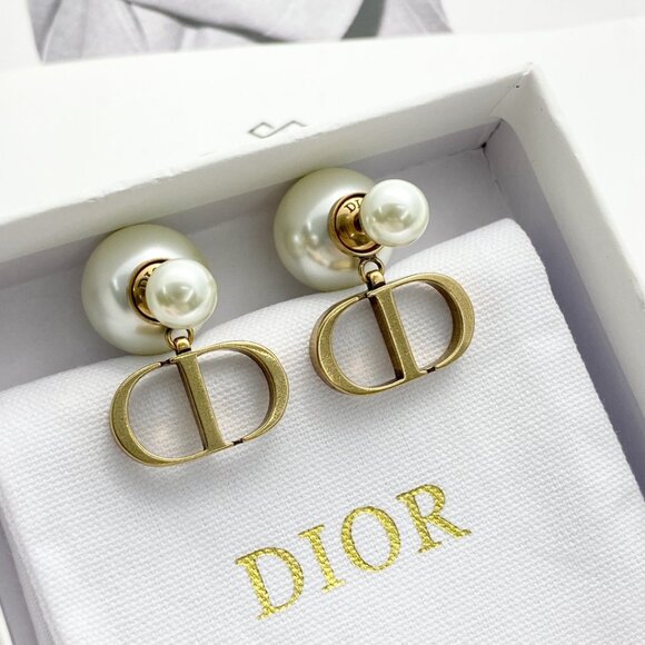 Dior double pearl earrings - Picture 1 of 7